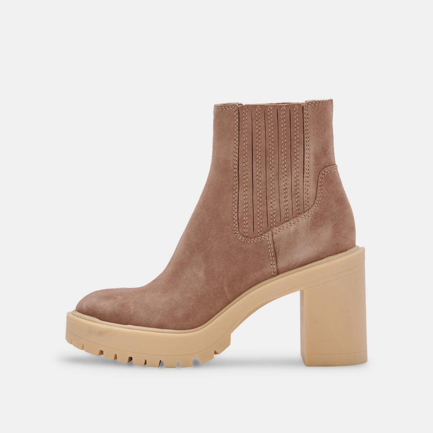 Dolce Vita Caster H2O Booties Mushroom Suede - $95.00