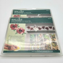  Wallies Wallpaper Cut Outs Pink Poppies Shabby Stickers Decals 2 Pack (50) - $19.75