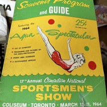 Sportsmen&#39;s Show Toronto 1964 Program Aqua-Spectacular Pesca Caccia - £23.22 GBP