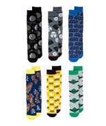 Star Wars~6 Pair CREW SOCKS~SIZE 8-12~Yoda~Chewbacca~Darth Vader~Mens~Bo... - $25.93 CAD