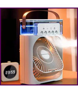 3-in-1 Portable Air Cooler Fan, Mini AC Humidifier LED Light – USB Recha... - €12,55 EUR