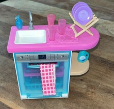 2018 Mattel Barbie Doll Dream House Furniture Kitchen Sink Dishwasher &amp; ... - $279.60 MXN