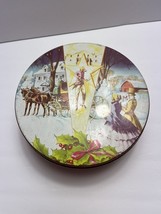 Vtg  Deluxe Fruit Cake Metal Tin Box Collin Street Bakery Corsicana Texa... - $6.88
