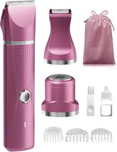 3-In-1 Electric Razor For Women - Waterproof Women Bikini, Rose Red, Rr-1 - $30.99