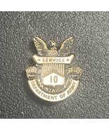 US Department of Army 10 Year Service Pin FREE SHIPPING - £8.50 GBP