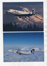 Alaska Airlines Purple Mountain Note Cards Airliners International 1998 - $13.86