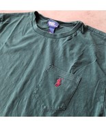 VTG Polo Ralph Lauren Shirt Men’s Large Green Short Sleeve Classic Pocke... - $27.24 CAD