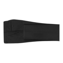 Men Renoir Flat Front Suit Separate Pants Slim Fit Slacks 201-1 Black image 9
