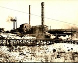 RPPC Chippewa Fiume Dam Powerhouse Costruzione Cornell Wi 1912 Postcard - £34.57 GBP