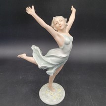 Rare HUTSCHENREUTHER Woman Dancer Dancing Figurine Mint Green K. Tutter ... - £261.14 GBP