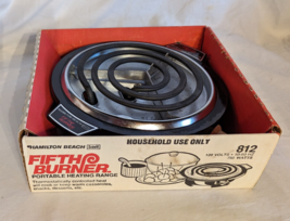 Vintage Hamilton Beach Fifth Burner Portable Burner Model 812 USA 750 W EUC - $19.24