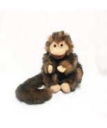 Monkey with Long tail Hand Puppet Brown Plush 9&quot; Folkmanis Stuffed Animal - £19.45 GBP