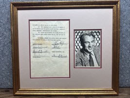 Gary Cooper Original Movie Contract Autographed Photo Mirisch Prinzmetal... - $27,801.53 MXN
