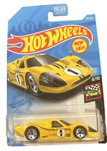 2021 Hot Wheels #106 Yellow &#39;67 Ford GT40 Mk.IV. - £4.60 GBP