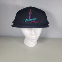 Stratosphere Hat Las Vegas Nevada Strapback Adjustable Black Cap Gambling - £10.14 GBP