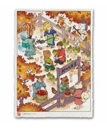 Animal Crossing New Horizons Autumn Japanese Giclee Poster Print Art 12x... - £58.99 GBP