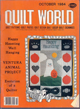 Quilt World Magazime October 1984 Happy Haunting Wall Hanging - £1.39 GBP