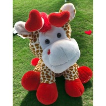 Baby Giraffe Stuffed Animal Plush Toy Animal Adventure Valentine Day Love Hearts - £13.83 GBP