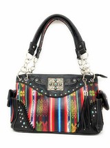 Premium Native Studded Concealed Carry Purse Western Style Country Leather Handb - $47.51