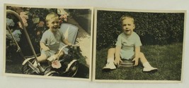 Vintage Photo Lot Coatesville Pa Genealogy Platt Family Colorized Young Boy - £19.45 GBP