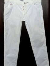 JCM Fred White Cotton Jeans Men&#39;s Casual Pants  Size US 38 EU 54 - $74.45