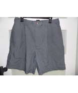 TOMMY HILFIGER GOLF PLEATED NAVY BLUE PLAID SHORTS SIZE 34 MEN&#39;S - $16.91