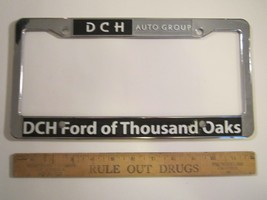 LICENSE PLATE Plastic Car Tag Frame DCH AUTO GROUP Ford of Thousand Oaks... - £13.65 GBP