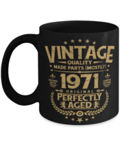 Vintage Birthday Mug Funny Coffee Mug For Him 1971 Perfectly Aged Bday Present  - £14.34 GBP
