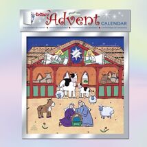 Nativity Manger Stable Scene Paper Advent Calendar Christmas Countdown - $12.98