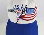 Vintage World Cup 1994 USA American Flag Snapback Hat Apex White One size - $26.72