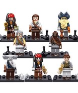 8pcs/set Pirates Of The Caribbean Minifigures Davy Jones Jack Sparrow Wi... - $16.99
