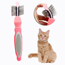 Pet Self Cleaning Hair Brush Cleaning Pets Supplies Cat Double Sided Soft Comb - £10.88 GBP+