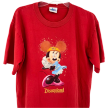VTG Disneyland Resort 50th Anniversary Minnie Mouse Distressed Red Shirt... - £27.75 GBP