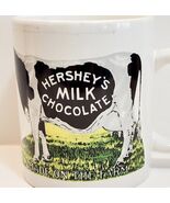Vintage Hershey&#39;s Coffee Mug Made On the Farm Cow Milk Chocolate 8oz - $368.75 MXN