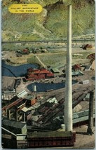 Aerial View Postcard Tallest Smokestack in the World Customs Smelter El Paso TX - £4.10 GBP