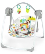 Bright Starts Playful Paradise Portable Compact Baby Swing w/ Toys Unisex.. - $45.59