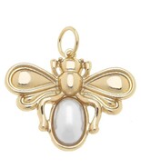 Pearl Bumble Bee Charm in Shiny Gold - €12,75 EUR