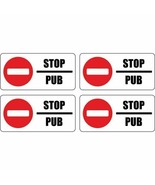 Stop Mailbox Junk  STICKERS Stop Pas de Pub No Junk Mail - $3.59 CAD+