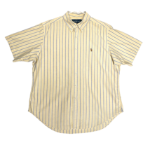 Ralph Lauren Shirt Adult XL Striped Flesh Pony Casual Preppy Button Down... - £21.88 GBP