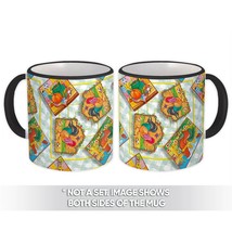 Farm Patchwork : Gift Mug Cock Eggs Farm Pumpkin Garlic Easter Kitchen Retro Dec - £12.78 GBP