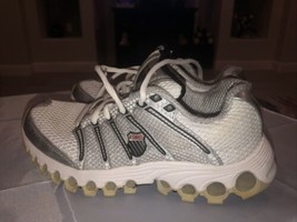 K-Swiss Tubes Comfort 200 Women&#39;s Size 6 Running Shoes  White/ Grey - £19.75 GBP