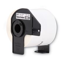 Brother 2.3x3.4 Adhesive Name Badge White Paper Labels for QL Label Prin... - $529.46 MXN