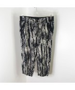 Bar III Women&#39;s M Animal Print Cropped Capri Elastic Waist Casual Harem ... - £7.07 GBP