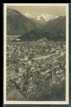 Vintage Travel RPPC Real Photo Postcard Zurich Switzerland Mountain Village View - £11.70 GBP