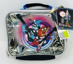 Rare Regular Show Cartoon Network Lunch Box Bag Soft Side Plush w/ Tag - £39.08 GBP