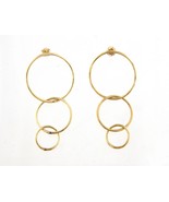 25mm Women&#39;s Earrings 14kt Yellow Gold 438218 - $203.68 CAD