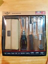 Dockers 10 Piece Travel &amp; Manicure Set with Utility Bag Gift Set - £15.81 GBP