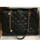 Michael Kors Black Quilted Leather Chanel-Style Tote Bag  - $350.00