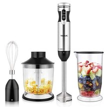 YISSVIC Immersion Hand Blender 4 in 1 9 Speed Stick Blender with 500ml F... - £44.61 GBP