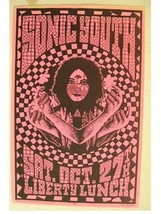 Sónico Joven Handbill Póster Muy Antiguo Austin Texas - £138.99 GBP